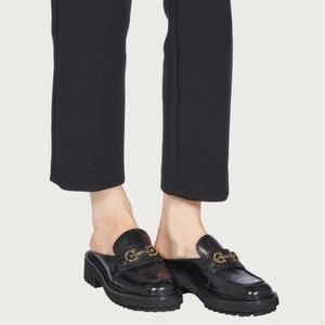 Ferragamo Gancini Mule, Black  - 9.5